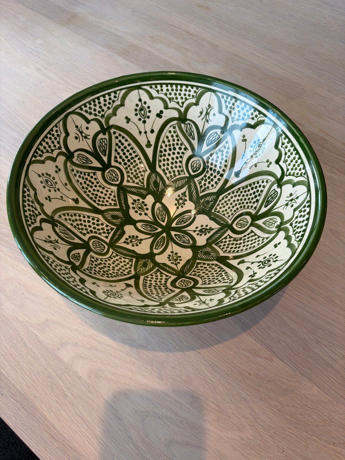 Marokkansk keramikkbolle stor, ø 30 cm