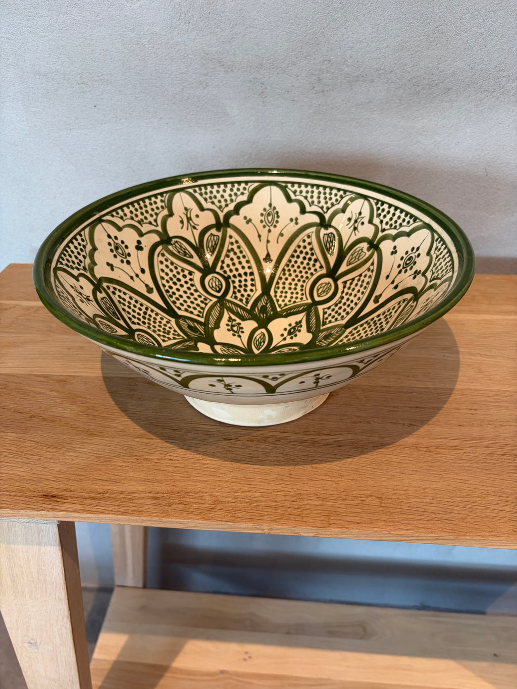 Marokkansk keramikkbolle stor, ø 30 cm