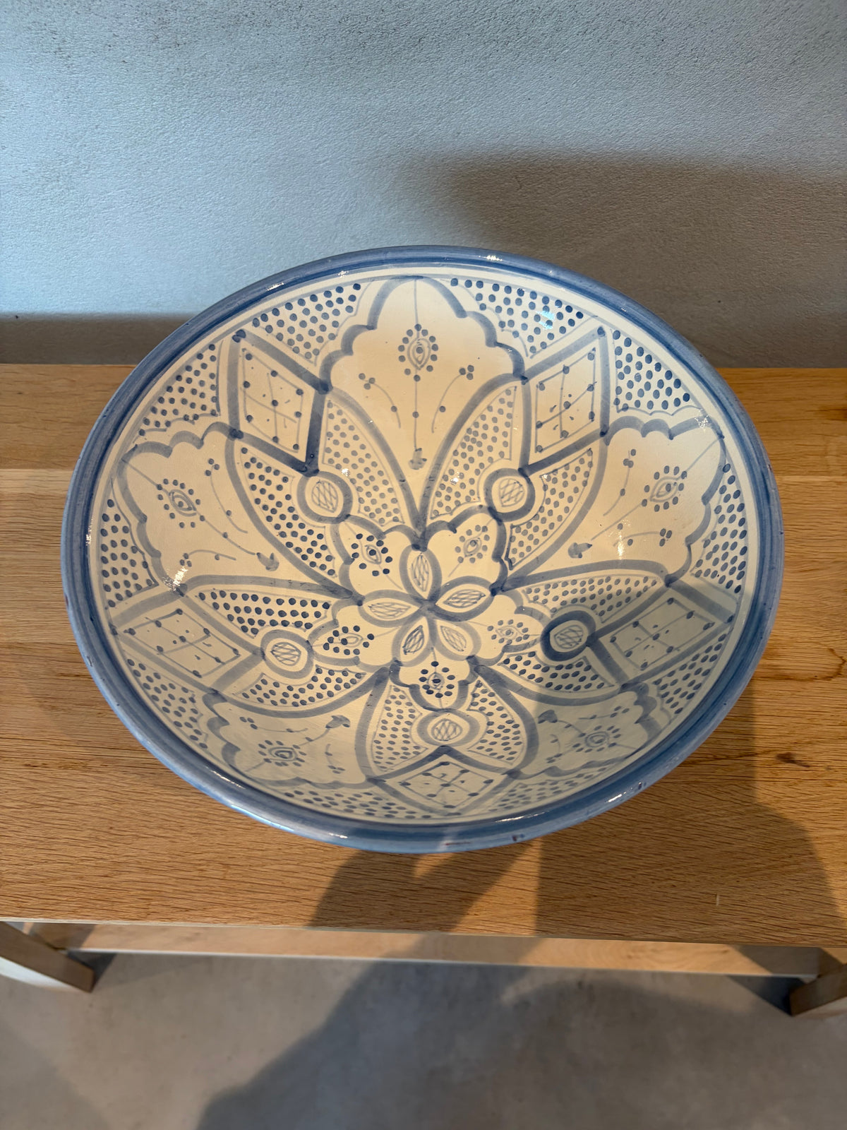 Marokkansk keramikkbolle stor, ø 30 cm