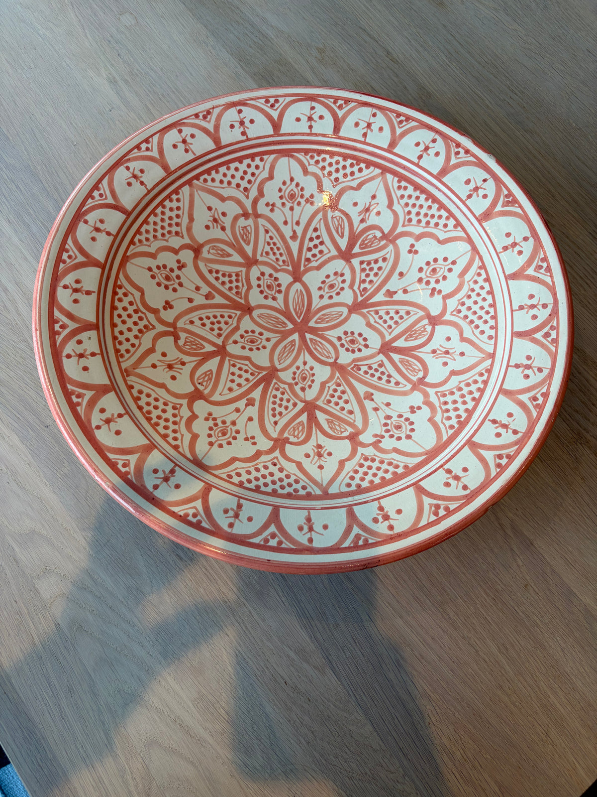 Marrokansk keramikkfat stort, ø 41 cm